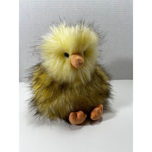 Aurora Fluffy Yellow Duck Rare 8” Plush Duckling Easter Chick Soft Furry Fluffy - Picture 1 of 9